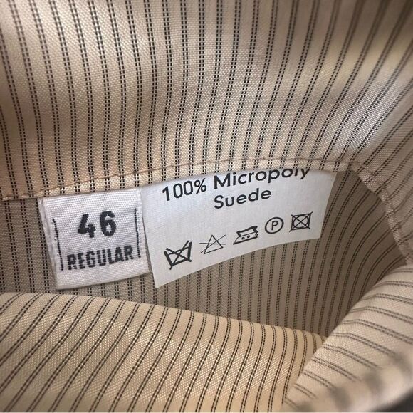 Jos. A. Bank Sport Coat Blazer Brown Suede Men’s 46 R 2 Button - Picture 8 of 12